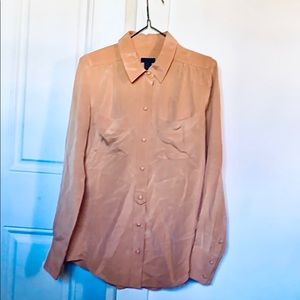 J. Crew Women’s 100% Silk Button Down Blouse